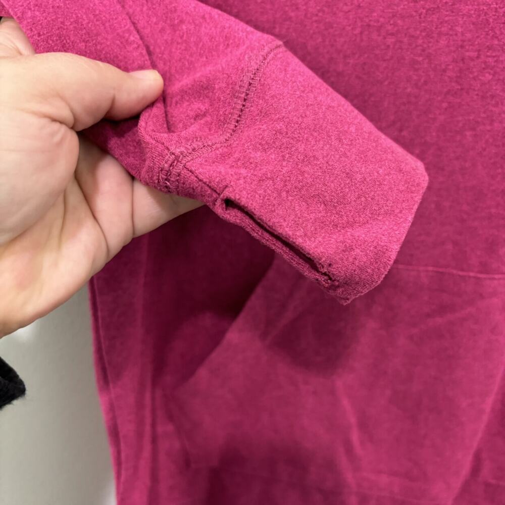 Primary Raspberry Hooded Pullover - Picture 2 of 5